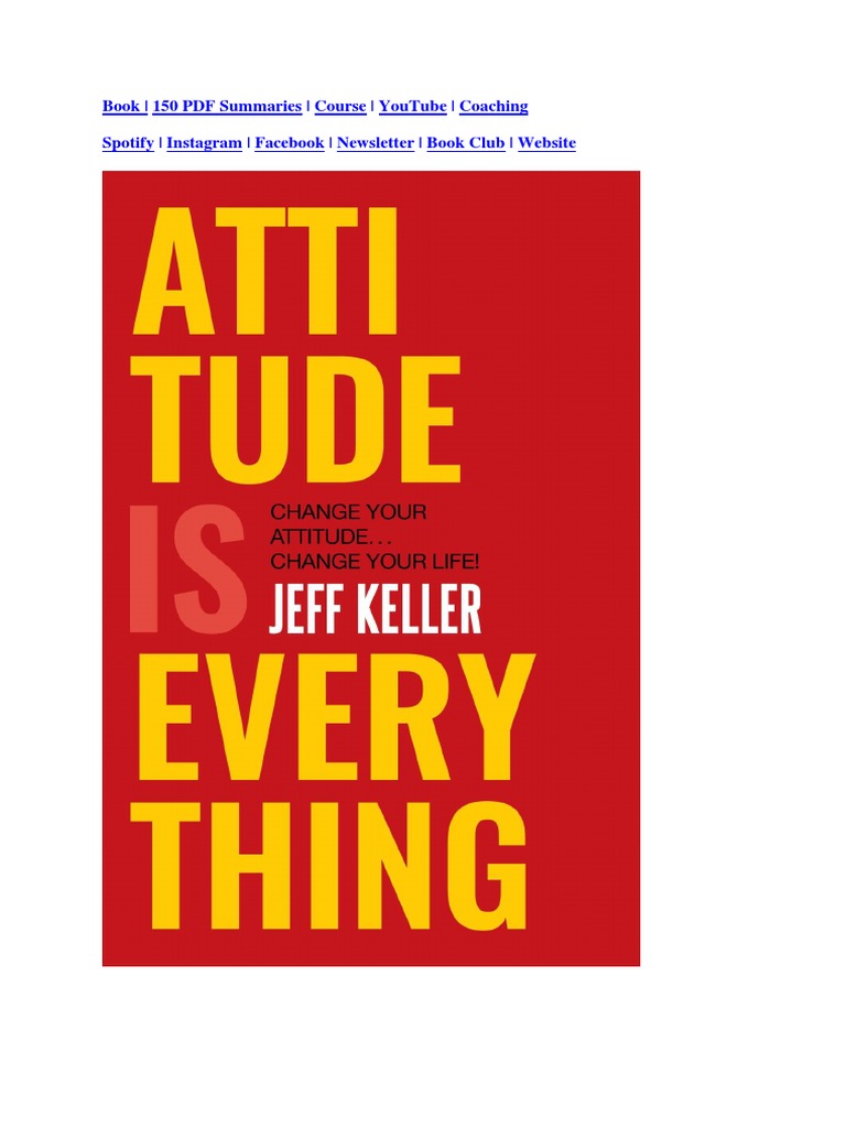 En este momento estás viendo ▷ Download: Attitude is Everything PDF